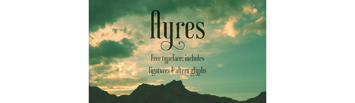 Behance｜Ayres Typeface