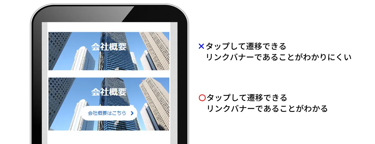 ③リンクはひと目でわかるようにする