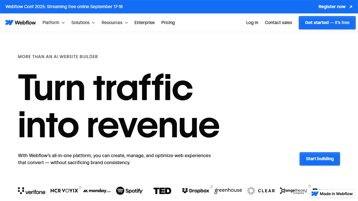 webflow（ウェブフロー）