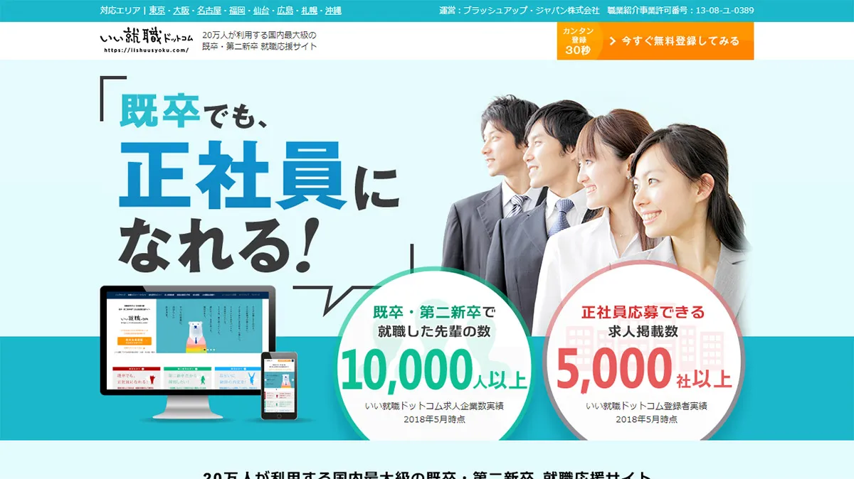 既卒でも、正社員になれる！